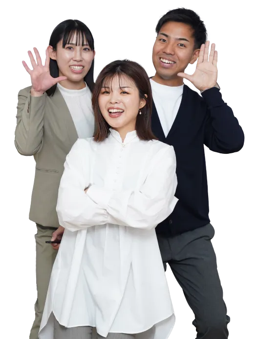 Teraceのメンバー3人の写真