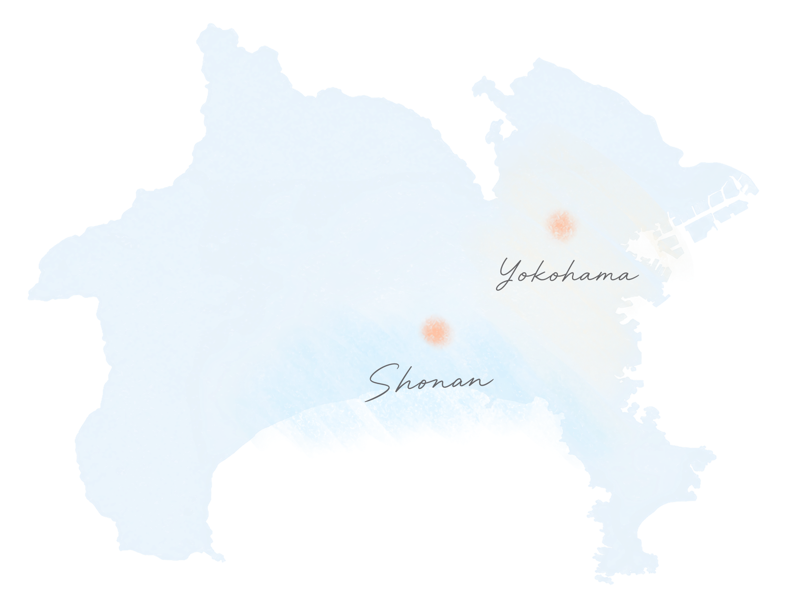 対応可能エリア（湘南・横浜エリア）の地図